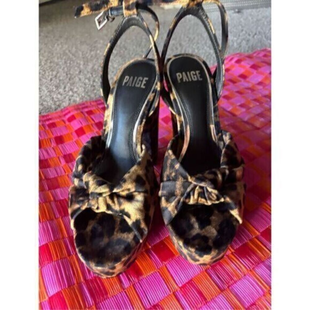Paige Leopard Platform Heels
